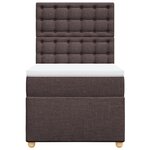 vidaXL Sommier à lattes de lit avec matelas Marron foncé 80x200 cm
