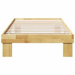 vidaXL Cadre de lit sans matelas 80x200 cm bois massif de chêne