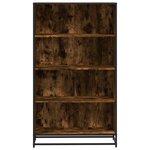 vidaXL Bibliothèque chêne fumé 80 5x35x139 cm bois d'ingénierie