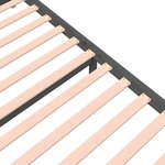 vidaXL Cadre de lit sans matelas gris bois massif 140x200 cm