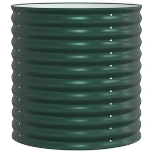 vidaXL Lit surélevé Vert 80 x 80 x 81 cm Acier