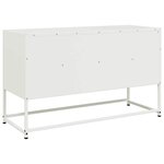 vidaXL Meuble TV blanc 100 5x39x60 5 cm acier