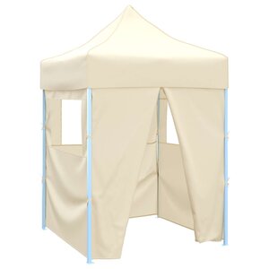 vidaXL Tente de fête 200 x 200 x 315 cm Crème Tissu Oxford