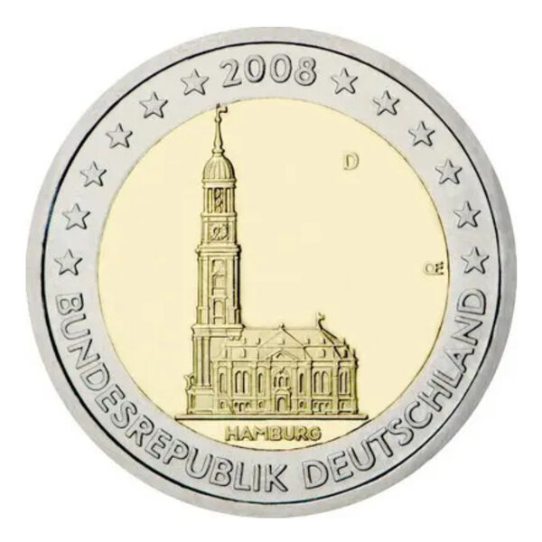2 euros commémorative Allemagne 2008 - Hambourg.