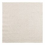 vidaXL Tapis ZIZUR crème 120x120 cm aspect de jute intérieur extérieur