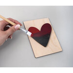 Symbole en bois #  FSC Mixed Credit  noir  10 5x14 8cm