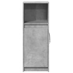 vidaXL Buffet avec LED gris béton 38x34x100 cm bois d'ingénierie