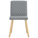vidaXL Chaises à manger lot de 4 gris clair tissu