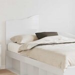 vidaXL Tête de lit Blanc Brillant 140 cm Bois d'ingénierie