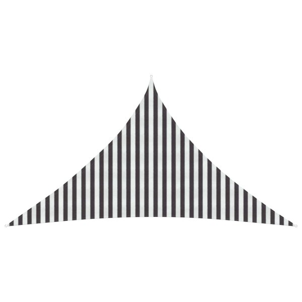 vidaXL Voile d'ombre 5 x 5 x 5 m HDPE Triangulaire Anthracite et blanc