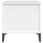 vidaXL Table basse Blanc 90x44 5x45 cm Bois d'ingénierie