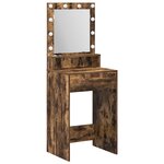 vidaXL Coiffeuse Chêne fumé 50 x 41 x 135 cm Bois d'ingénierie