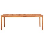 vidaXL Ensemble à manger d'extérieur 9 Pièces et coussins Acacia solide