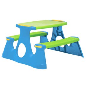 vidaXL Banc de pique-nique pour enfants 89 5x84 5x48 cm Polypropylène