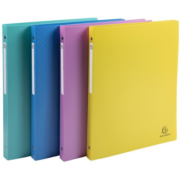 Classeur 4 anneaux 15mm polypropylène Forever Young A4 Couleurs aléatoires EXACOMPTA