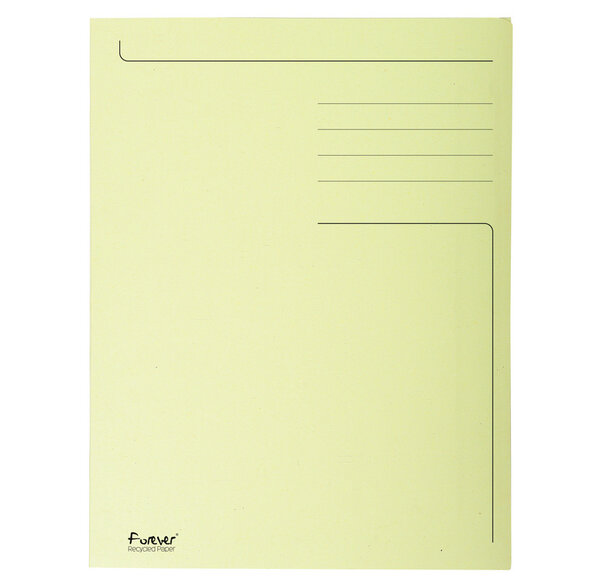 Chemise Imprimée 3 Rabats Format FOLIO FOREVER 280g Jaune EXACOMPTA