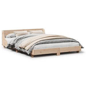vidaXL Cadre de lit sans matelas 120x190 cm bois de pin massif
