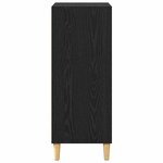 vidaXL Buffet Chêne noir 57 x 35 x 89.5 cm Bois d'ingénierie