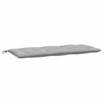 vidaXL Coussins de banc de jardin lot de 2 gris clair mélangé tissu
