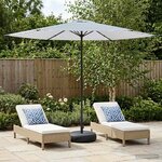 vidaXL Parasol de jardin avec base 300 x 300 cm Polyester