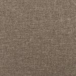 vidaXL Tête de lit avec oreilles Taupe 147x23x78/88 cm Tissu