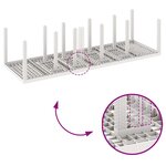 vidaXL Ensemble de salle à manger pour jardin 13 Pièces Blanc Poly rotin