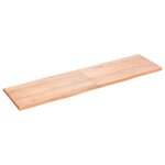 vidaXL Dessus de table bois massif traité bordure assortie