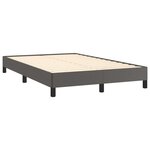 vidaXL Cadre de lit gris 120x190 cm similicuir