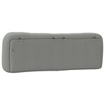 vidaXL Coussin de tête de lit gris clair 152 cm tissu