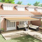 vidaXL Auvent Rétractable avec Multicolore 600 × 300 cm tissu