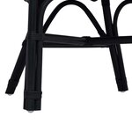 vidaXL Chaise empilable Noir 60 x 60 x 81 cm Rotin