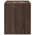 vidaXL Tables de chevet murales 2 Pièces chêne marron 45x30x35 cm