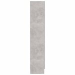 vidaXL Armoire à vitrine Gris béton 82 5x30 5x150 cm Bois d'ingénierie