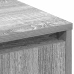 Buffet vidaXL gris Sonoma 90x32x75 cm avec LED en bois d'ingénierie