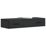 vidaXL Table d'appoint murale 87 5 x 34 5 x 17 cm Bois d'ingénierie