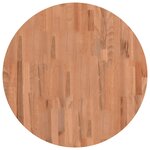 vidaXL Dessus de table Ø70x1 5 cm rond bois massif de hêtre