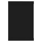 vidaXL Étagères murales cube 2 Pièces Noir 60x15x23 cm Bois d’ingénierie