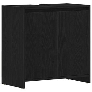 vidaXL Armoire de bain chêne noir 60x33x60 cm bois d'ingénierie