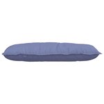 vidaXL Coussin de Dos Bleu denim 100 x 19 x 50 cm tissu