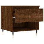 vidaXL Table basse chêne marron 50x46x50 cm bois d'ingénierie
