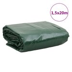 vidaXL Bâche vert 1 5x20 m 650 g/m²