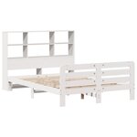 vidaXL Cadre de lit sans matelas blanc 160x200 cm bois de pin massif