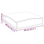 vidaXL Coussins Pallet pour assise 6 Pièces Tropical Jungle 40x40x8 cm en tissu Oxford.