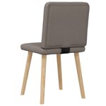 vidaXL Chaises à manger lot de 2 taupe tissu