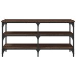 vidaXL Banc à chaussures chêne marron 100x38 5x49 cm bois d'ingénierie