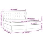vidaXL Sommier à lattes de lit et matelas Vert foncé 200x200cm Velours