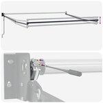 vidaXL Auvent rétractable électrique Sable 100  Polyester et Aluminium