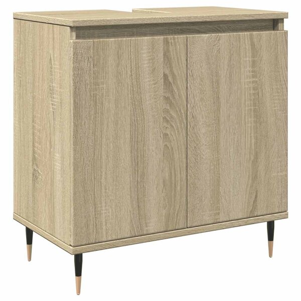 vidaXL Armoire de bain chêne sonoma 58x33x60 cm bois d'ingénierie