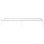 vidaXL Cadre de lit métal blanc 80x200 cm