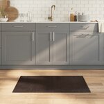 vidaXL Tapis rectangulaire marron foncé 60x100 cm bambou